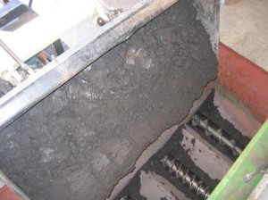 Coal refuse being loaded into fuel bin for test burn