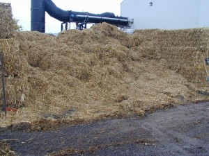 Shredded corn stover for use in test burn